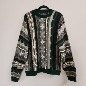 Vintage Protege 90's 3D Sweather Googie Style Men's Size XL